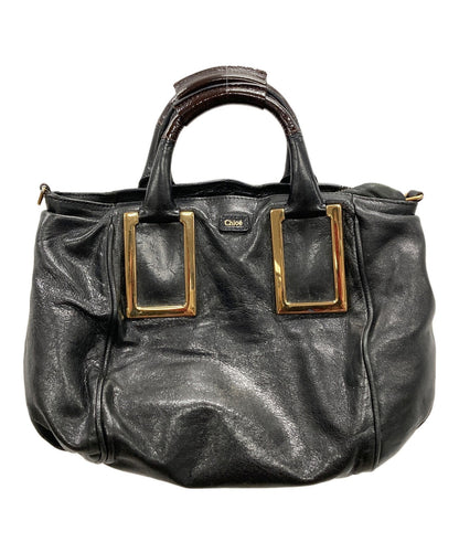 Chloe Hand Bag Tote Purse ETHEL Black Authentic
