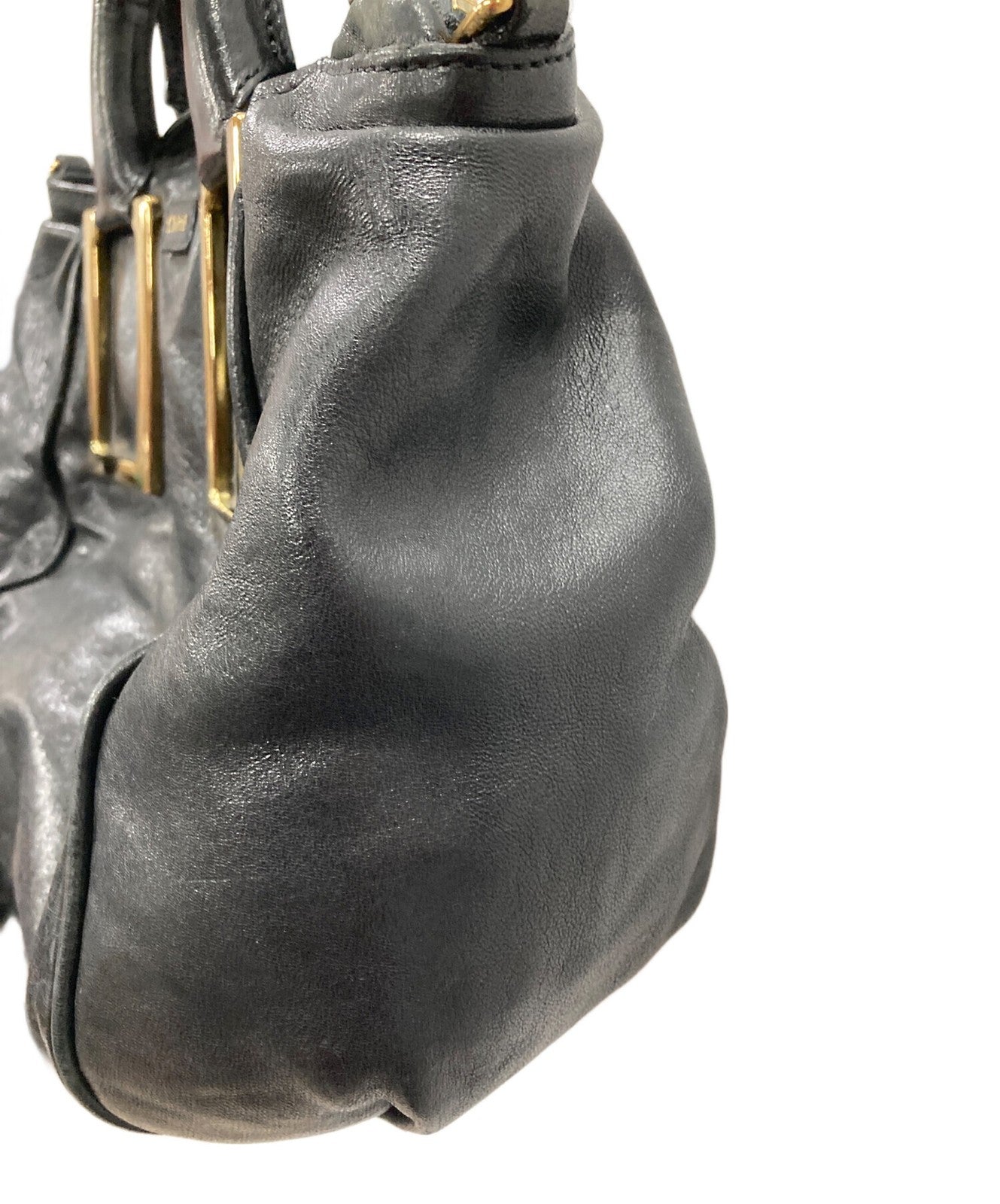 Chloe Hand Bag Tote Purse ETHEL Black Authentic
