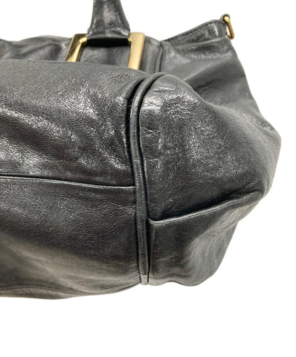 Chloe Hand Bag Tote Purse ETHEL Black Authentic