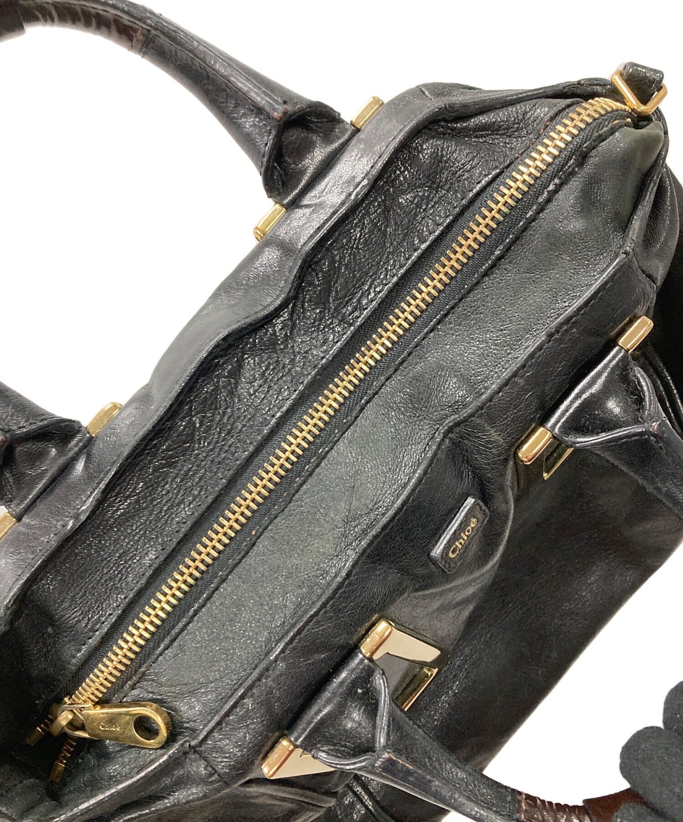 Chloe Hand Bag Tote Purse ETHEL Black Authentic