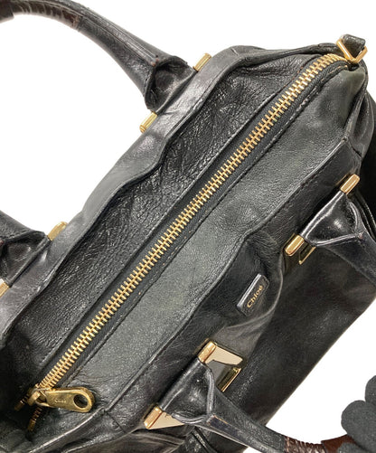 Chloe Hand Bag Tote Purse ETHEL Black Authentic