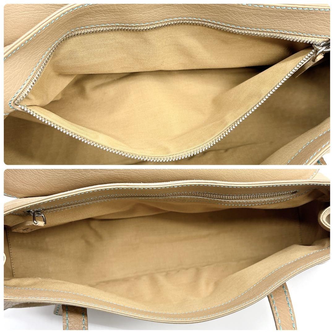 TOD'S Shoulder Bag Purse Suede Leather Brown Authentic