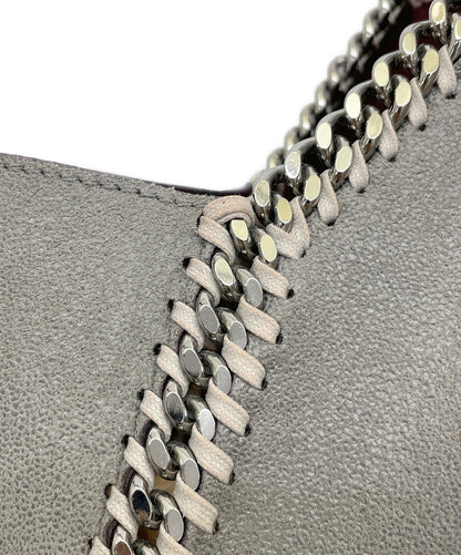 Stella McCartney Hand Bag Tote Purse Reversible Falabella Gray Red Authentic