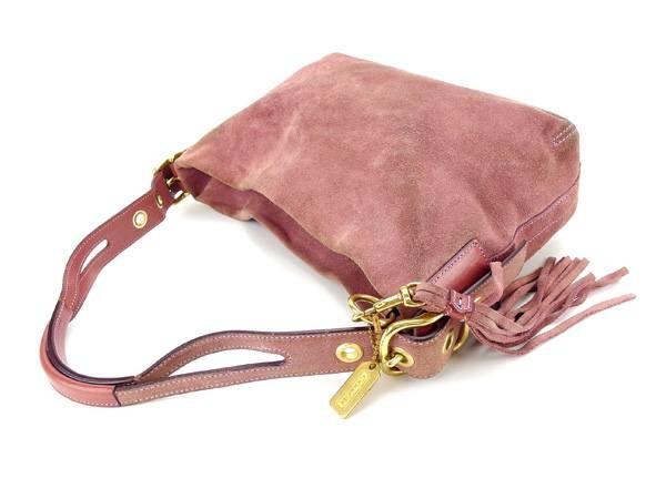 Salvatore Ferragamo Shoulder Bag Purse Purple Gold Authentic