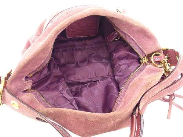Salvatore Ferragamo Shoulder Bag Purse Purple Gold Authentic