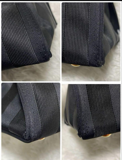 Valentino Garavani Sport Purse Handbag Stripe Logo Tote Bag Auth Used Unisex