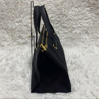 Valentino Garavani Sport Purse Handbag Stripe Logo Tote Bag Auth Used Unisex