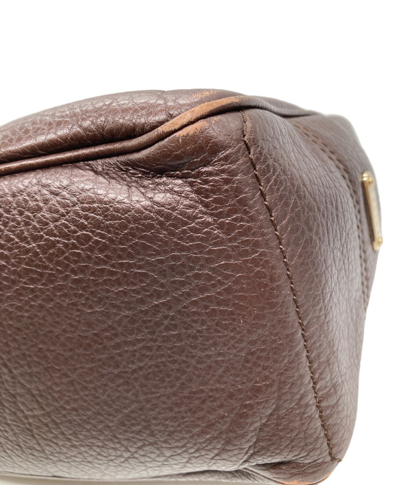 CELINE Hand Bag Tote Purse Brown Authentic