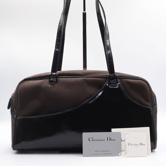 Christian Dior Hand Bag Tote Purse Mini Boston Bag Authentic