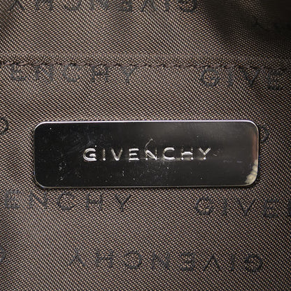 GIVENCHY Shoulder Bag Purse Nylon Leather Khaki Authentic