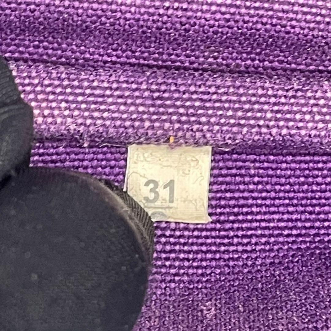 PRADA Hand Bag Tote Purse Canapa Canvas Purple Authentic