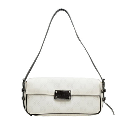 LOEWE One Shoulder Bag Purse Hand White Anagram PVC Used Unisex Authentic