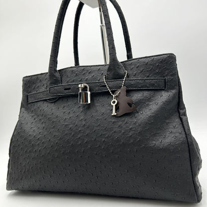 Red Valentino Hand Bag Tote Purse Leather Black Authentic