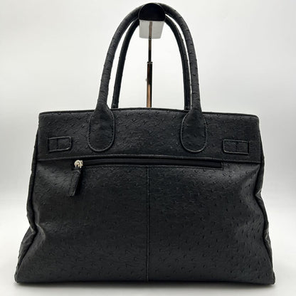 Red Valentino Hand Bag Tote Purse Leather Black Authentic
