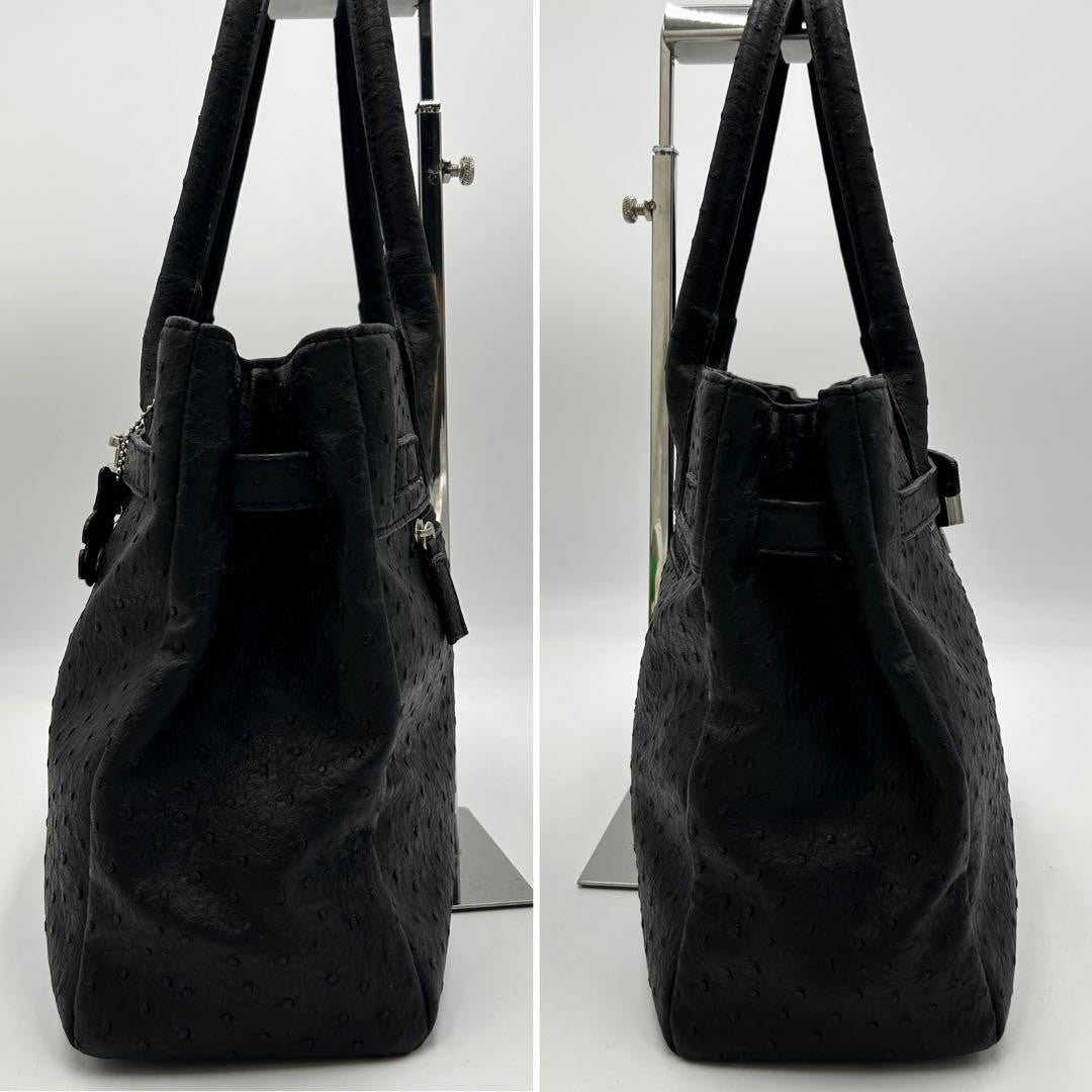 Red Valentino Hand Bag Tote Purse Leather Black Authentic