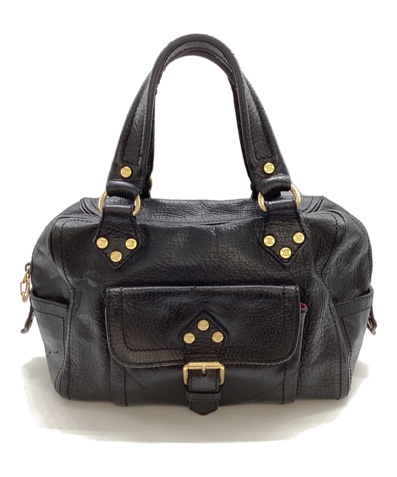CELINE Hand Bag Tote Purse Boogie Black Authentic