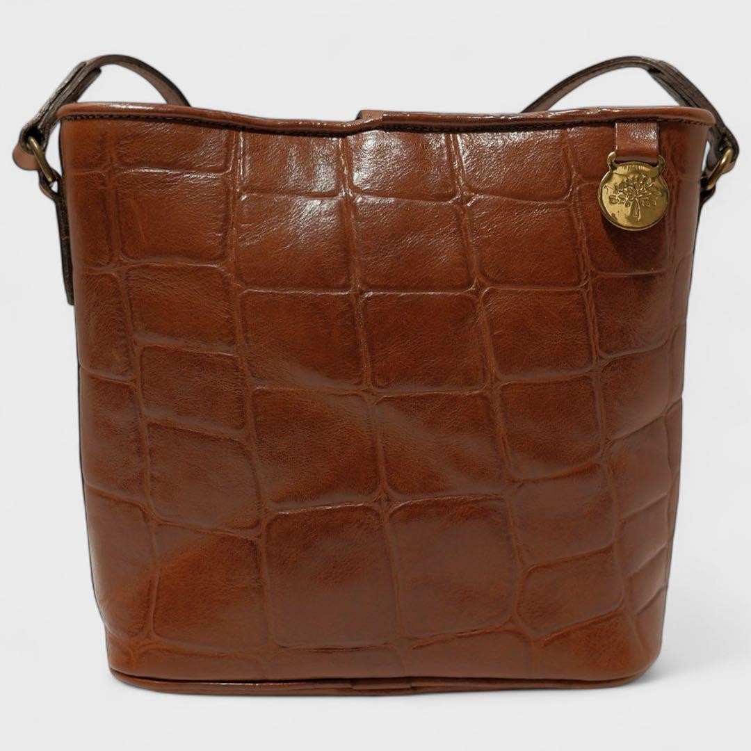 MULBERRY Shoulder Bag Purse Brown Leather Authentic