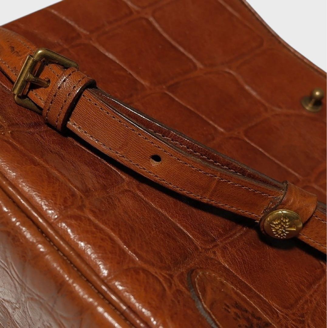 MULBERRY Shoulder Bag Purse Brown Leather Authentic