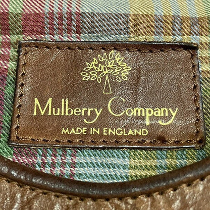 MULBERRY Shoulder Bag Purse Leather Brown Authentic