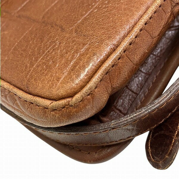 MULBERRY Shoulder Bag Purse Leather Brown Authentic