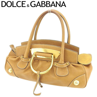 Dolce & Gabbana Hand Bag Tote Purse Leopard Light Brown Authentic