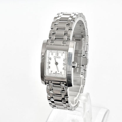 FENDI 7000L Quartz Watch Wristwatch Logo Silver Women's Authentic