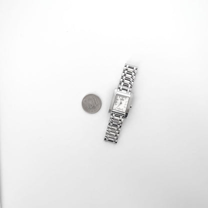 FENDI 7000L Quartz Watch Wristwatch Logo Silver Women's Authentic