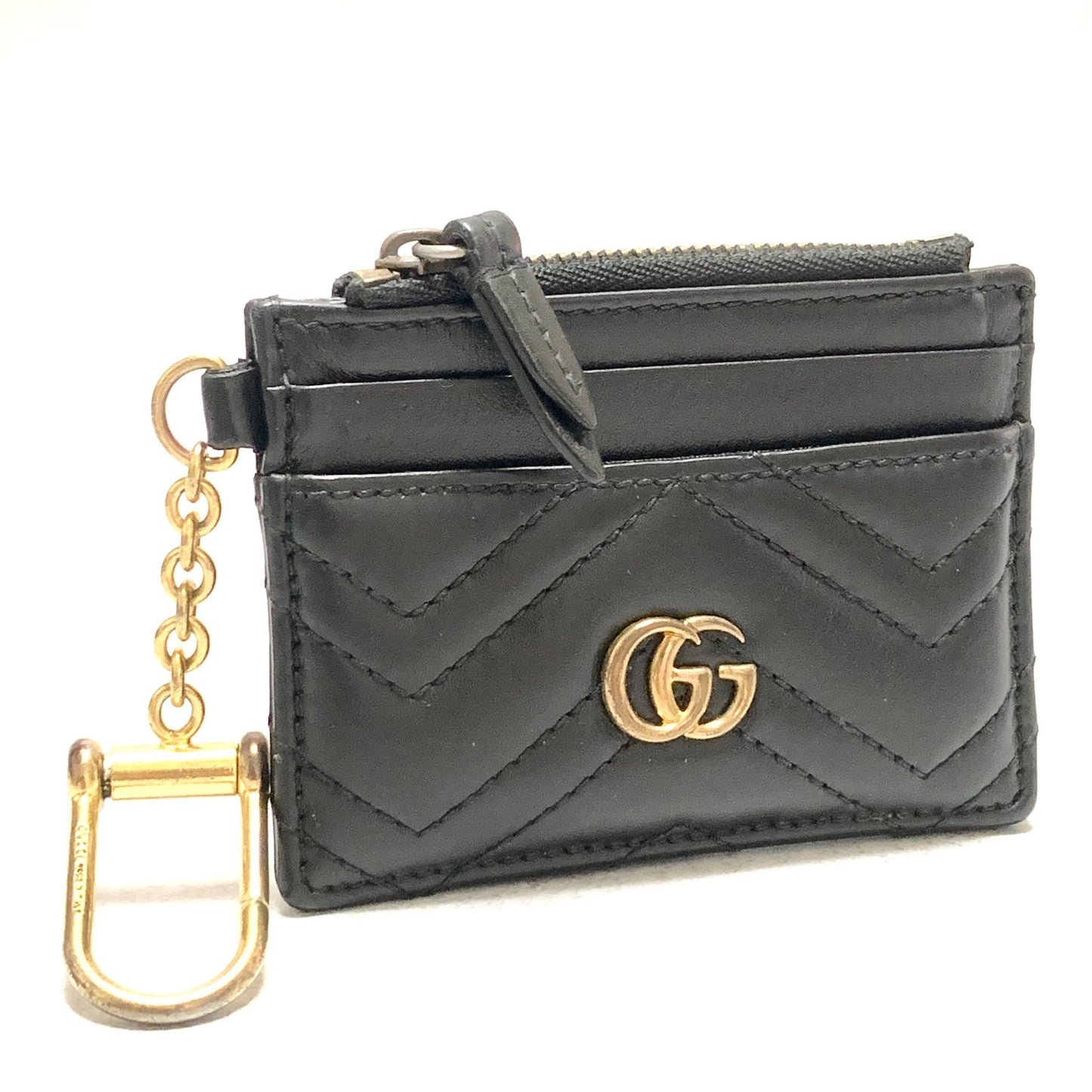 GUCCI Wallet 	Marmont Quilted GG Coin Case Key Pouch Card Holder Compact Purse