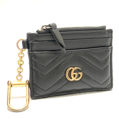 GUCCI Wallet 	Marmont Quilted GG Coin Case Key Pouch Card Holder Compact Purse