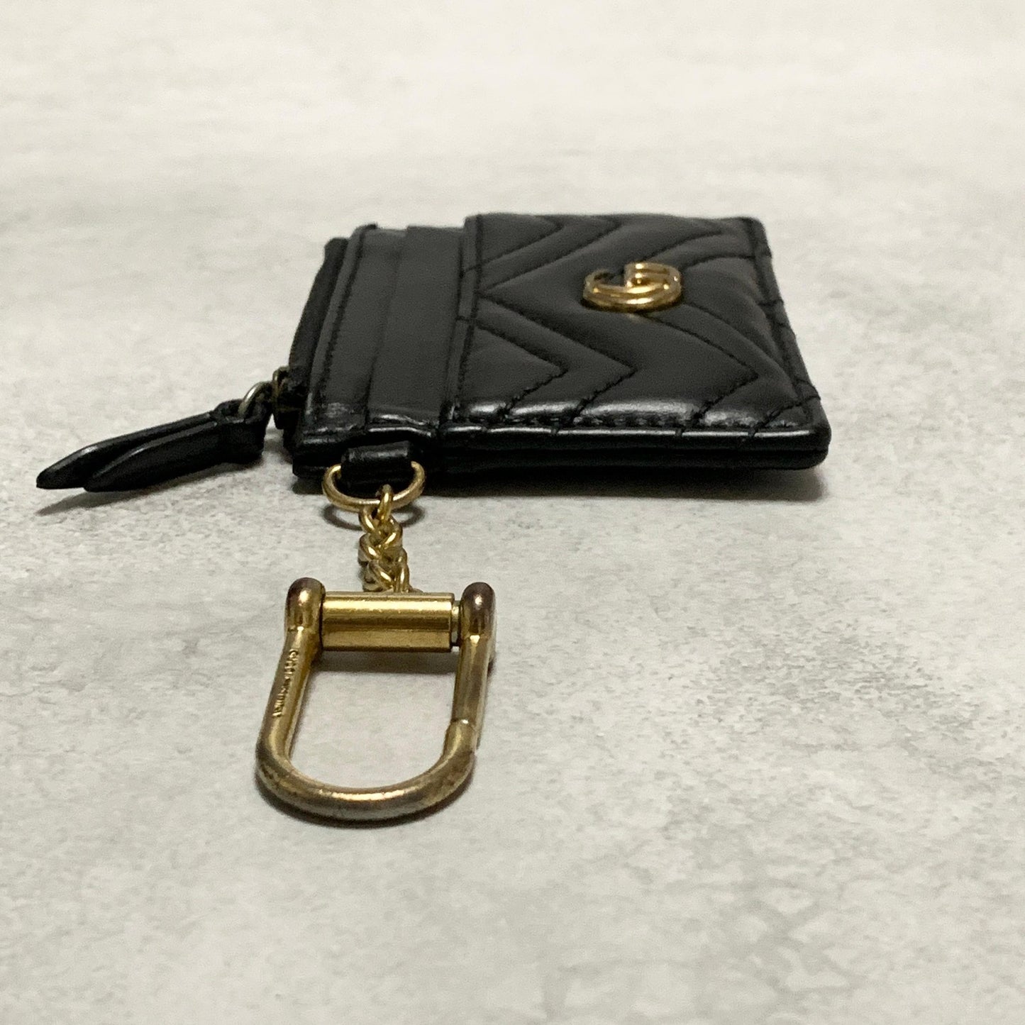 GUCCI Wallet 	Marmont Quilted GG Coin Case Key Pouch Card Holder Compact Purse