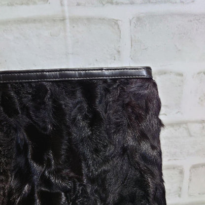 LOEWE Clutch Bag Second Bag Leather Black Authentic