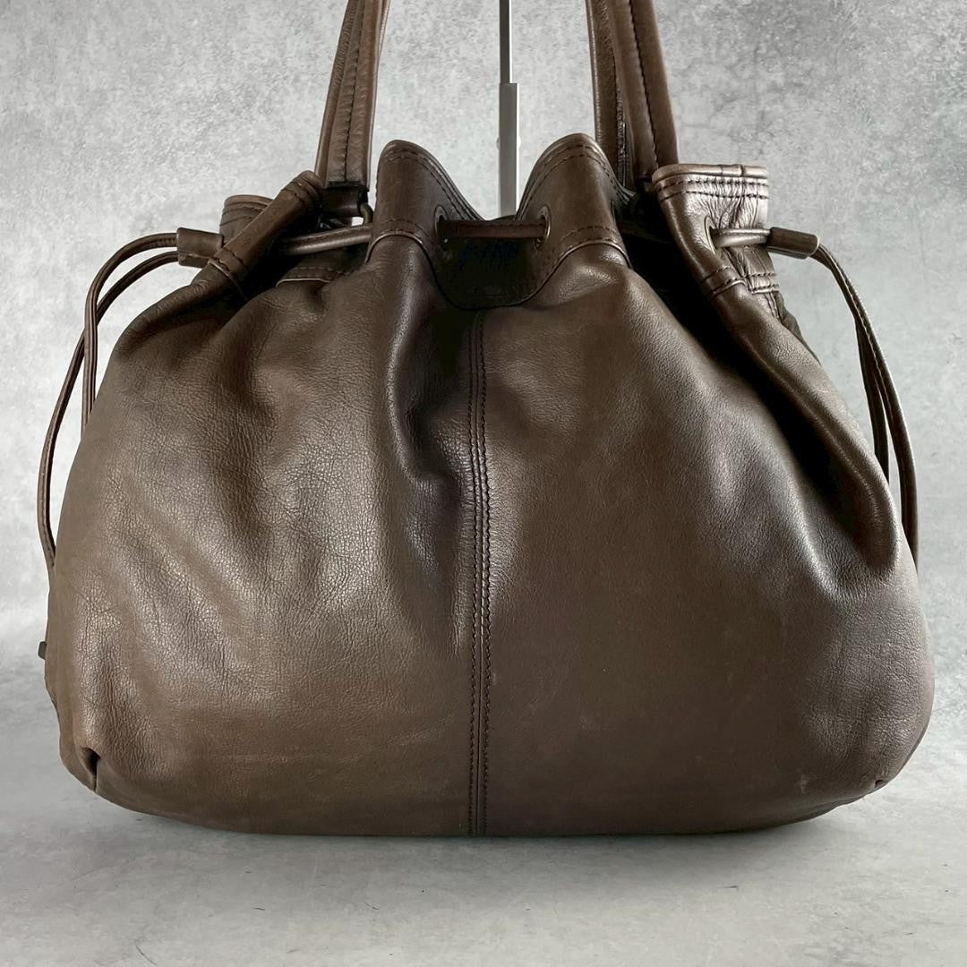 BURBERRY BLUE LABEL Hand Bag Tote Purse Brown Authentic