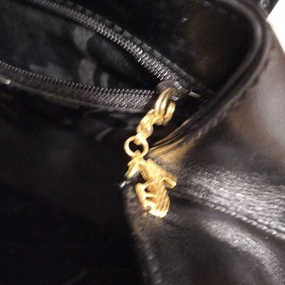 Salvatore Ferragamo Hand Shoulder Bag Tote Purse Leather Black Authentic
