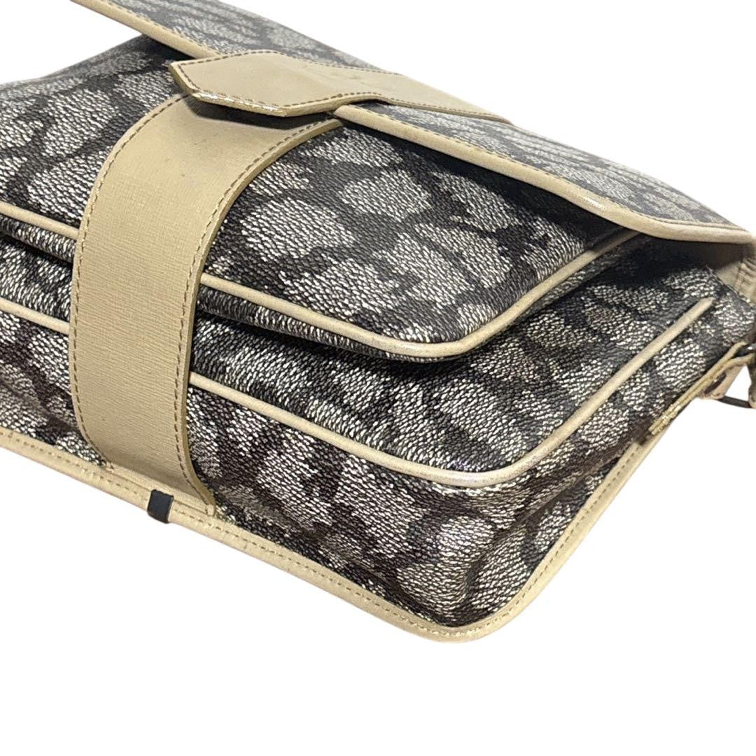 Saint Laurent Shoulder Bag Purse YSL Cassandra Leather Canvas Authentic