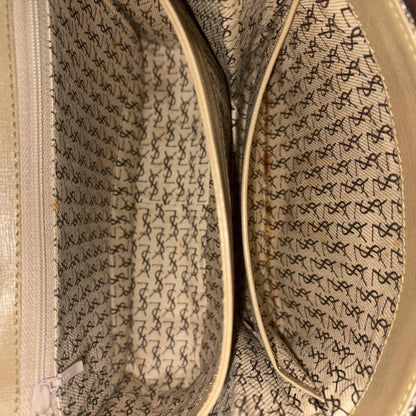 Saint Laurent Shoulder Bag Purse YSL Cassandra Leather Canvas Authentic