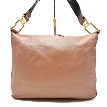 Chloe Shoulder Bag Purse Leather Beige Authentic