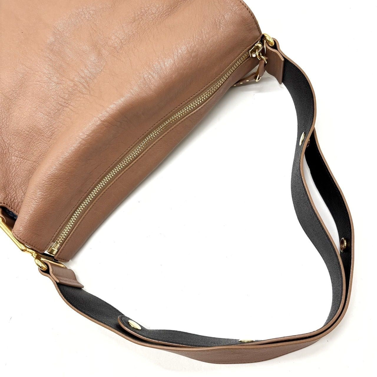 Chloe Shoulder Bag Purse Leather Beige Authentic