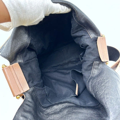 Chloe Shoulder Bag Purse Leather Beige Authentic