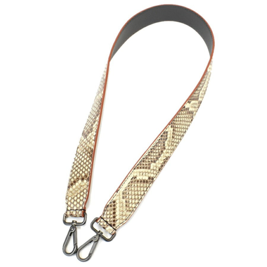 FENDI Shoulder Strap Strap you Belt Leather Brown Authentic