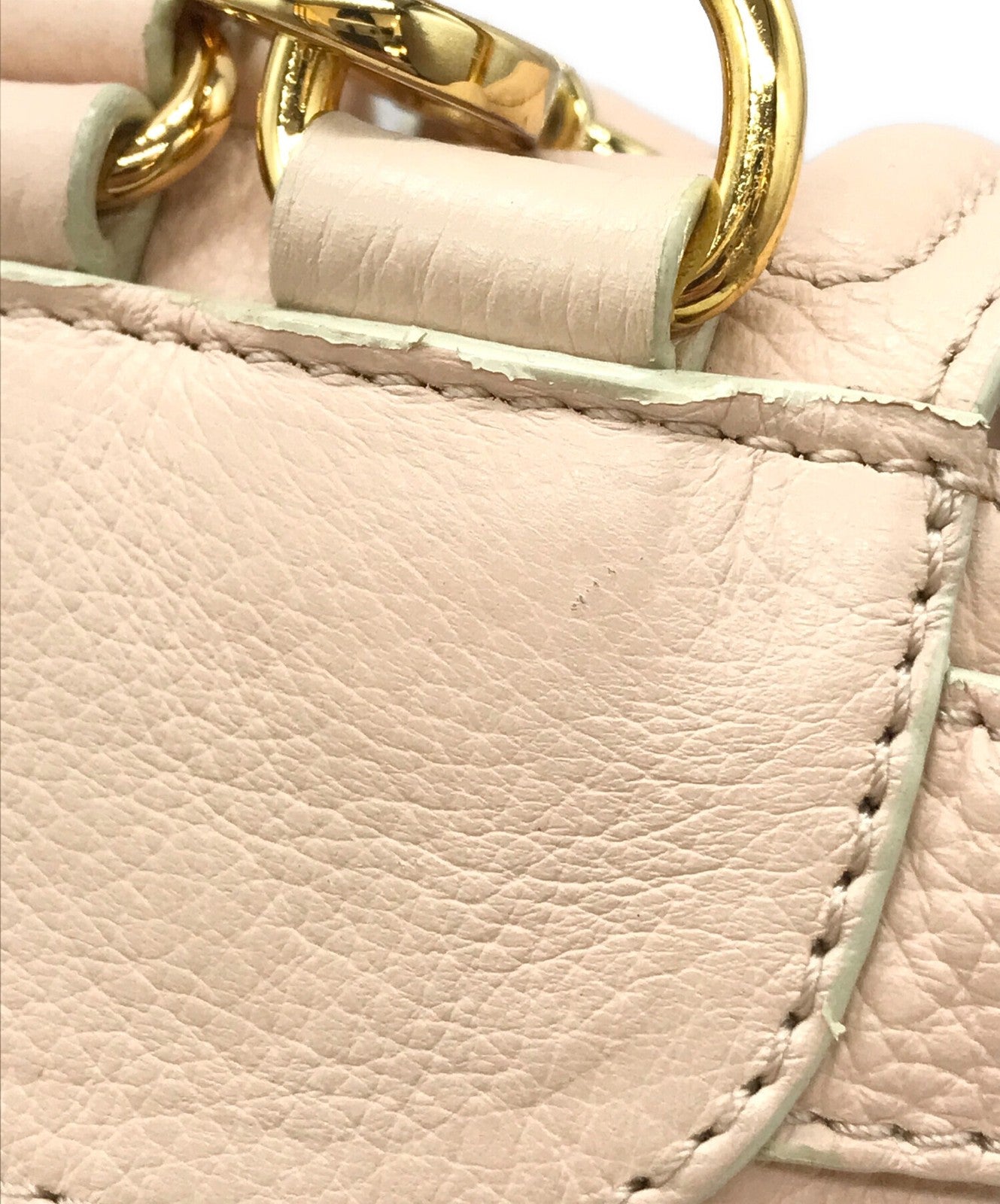 See By Chloe Hand Shoulder Bag Tote Purse 2way Light Pink Authentic