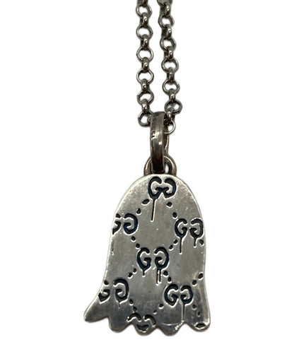 GUCCI Necklace Pendant Ghost Pink Silver 925 Unisex Accessory Authentic