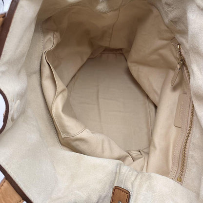 GIVENCHY Hand Bag Tote Purse 2way Nightingale Leather Brown Authentic