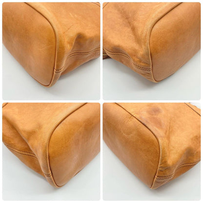 GIVENCHY Hand Bag Tote Purse 2way Nightingale Leather Brown Authentic