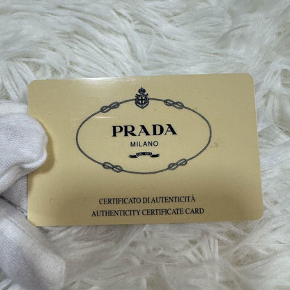 PRADA Shoulder bag Purse one shoulder triangle logo nylon khaki Unisex Authentic