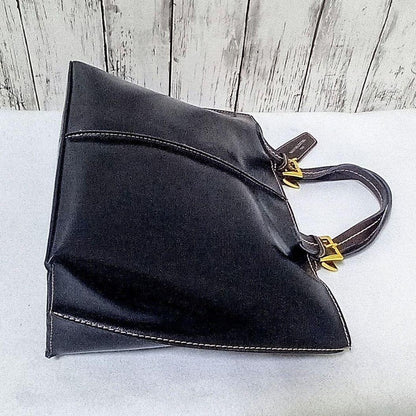 Valentino Hand Bag Tote Purse Leather Black Authentic