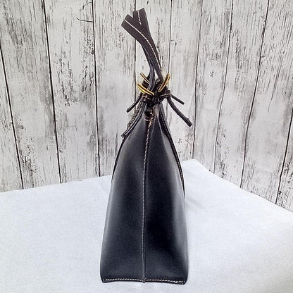 Valentino Hand Bag Tote Purse Leather Black Authentic