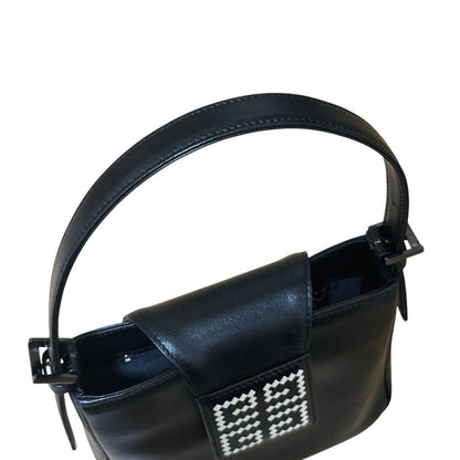 GIVENCHY Hand Shoulder Bag Tote Purse 4G Leather Black Authentic