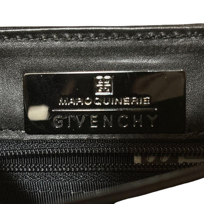 GIVENCHY Hand Shoulder Bag Tote Purse 4G Leather Black Authentic