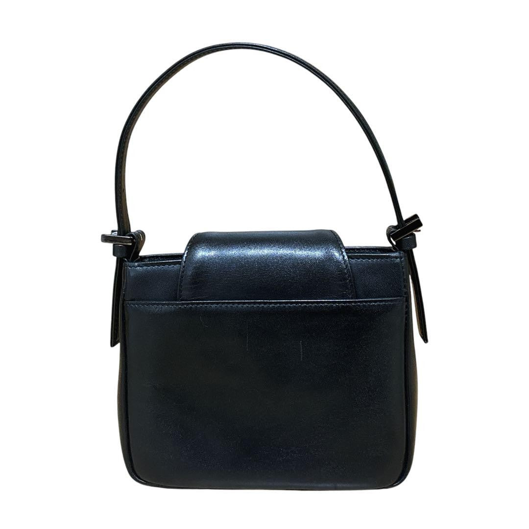 GIVENCHY Hand Shoulder Bag Tote Purse 4G Leather Black Authentic