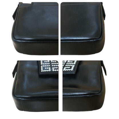 GIVENCHY Hand Shoulder Bag Tote Purse 4G Leather Black Authentic